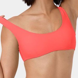 Halara Size XS Bright Coral Lightly Padded Sporty Bikini Top